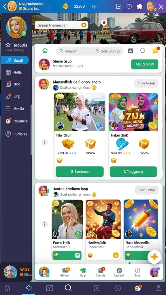 jamin777 - Fitur sosial yang membuat permainan lebih menyenangkan.