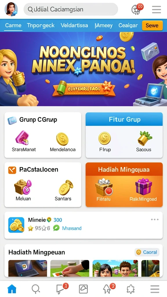 online138 - Tampilan awal aplikasi yang menarik dan ramah pengguna.